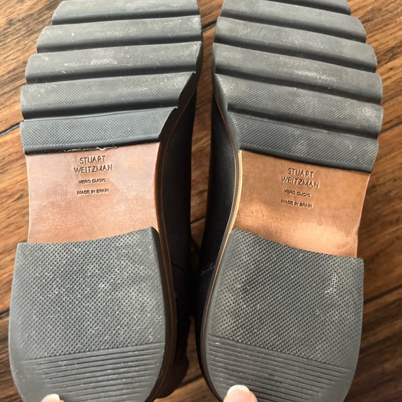 Stuart Weitzman Black Leather Chelsea Boot - Picture 5 of 7